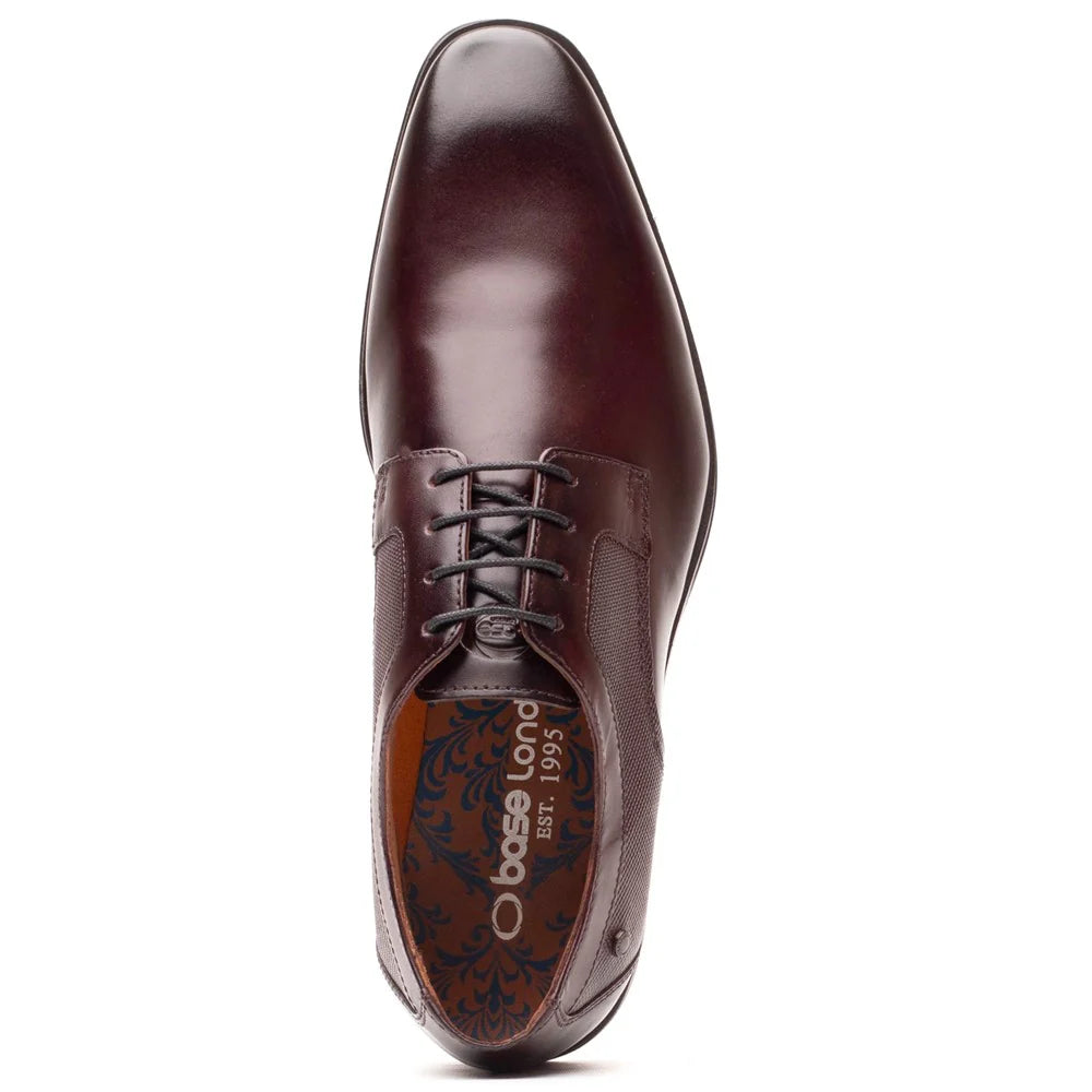 Base London Dome Leather Derby Shoes - BROWN