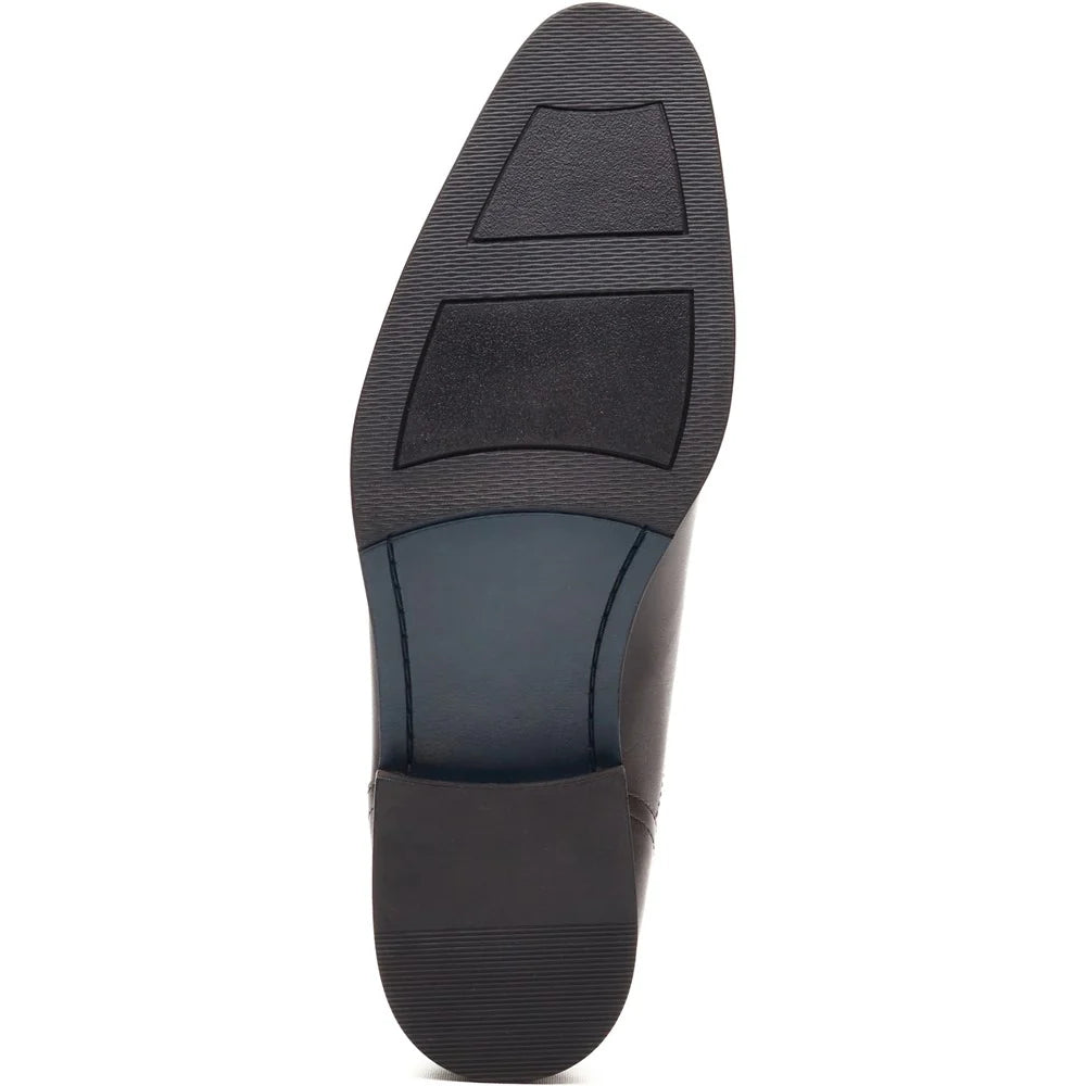 Base London Portico Leather Toe Cap Oxford Shoes - Black