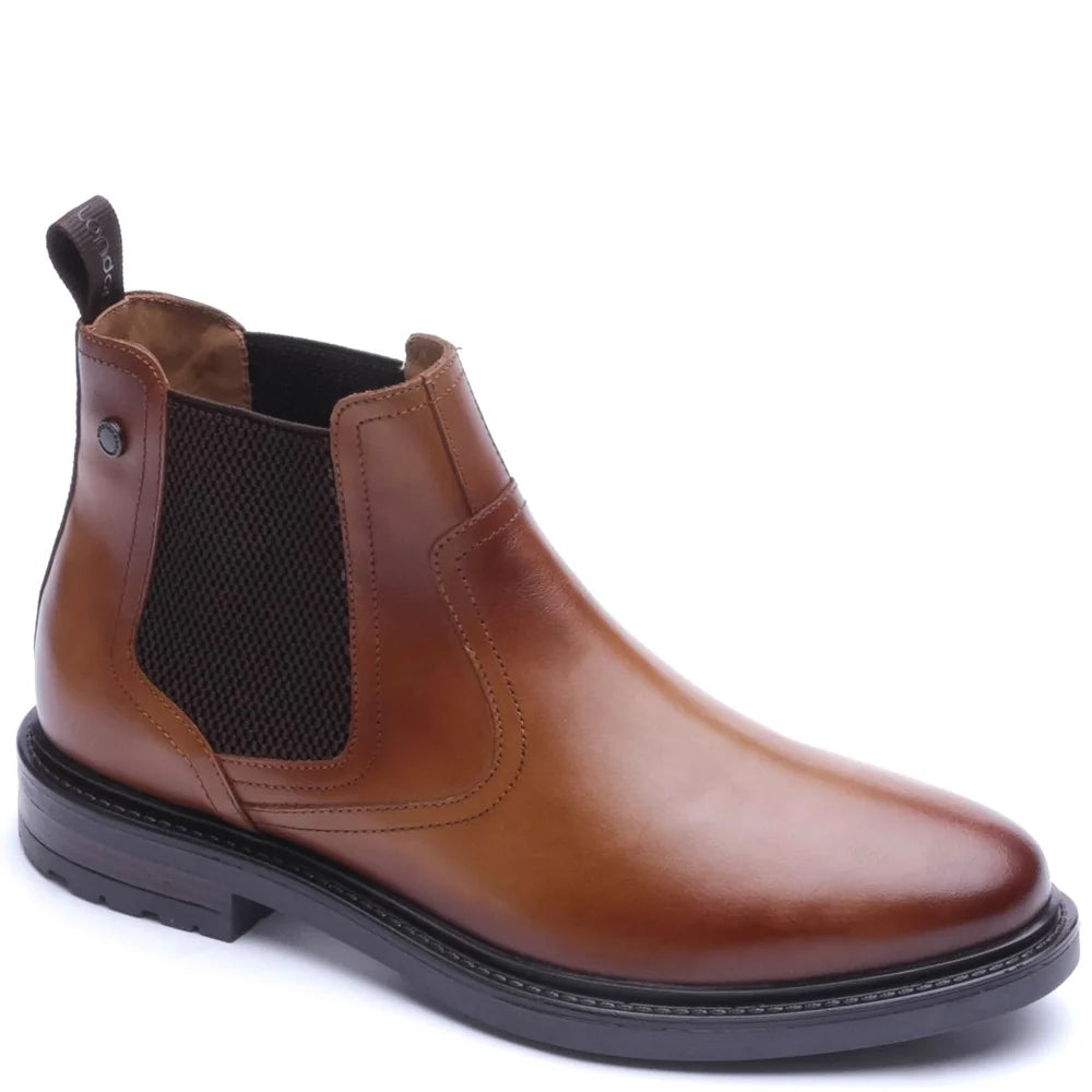 Base London Smith Waxy Chelsea Boots - WAXY TAN