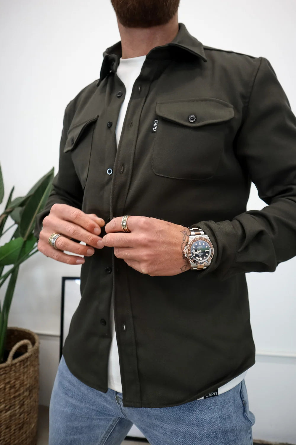 Capo Premium Overshirt Khaki