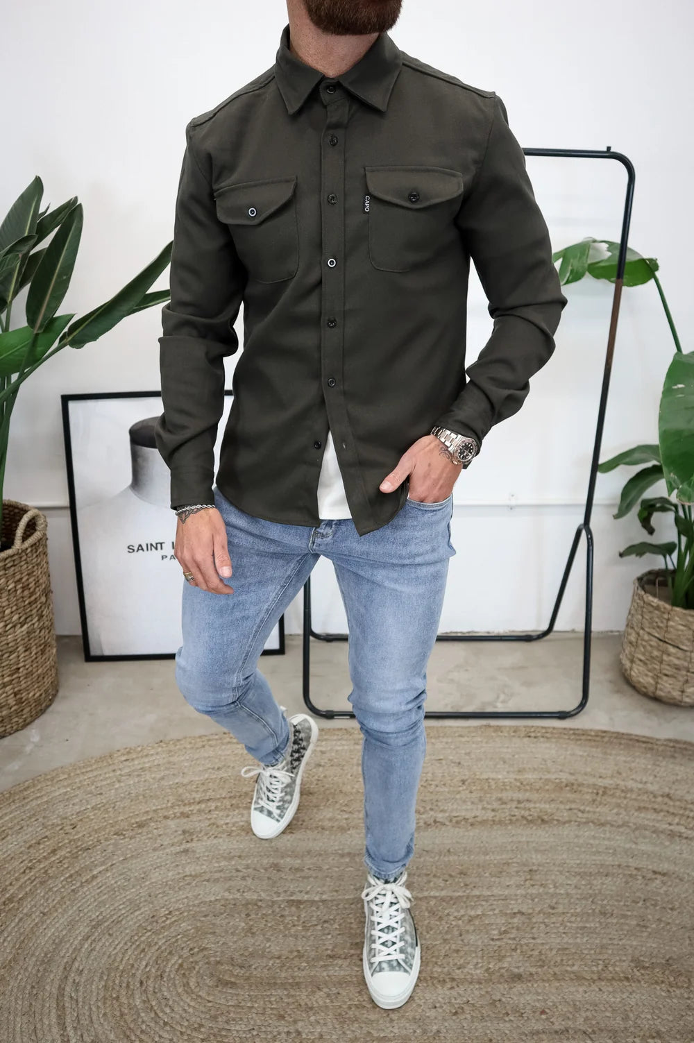 Capo Premium Overshirt Khaki