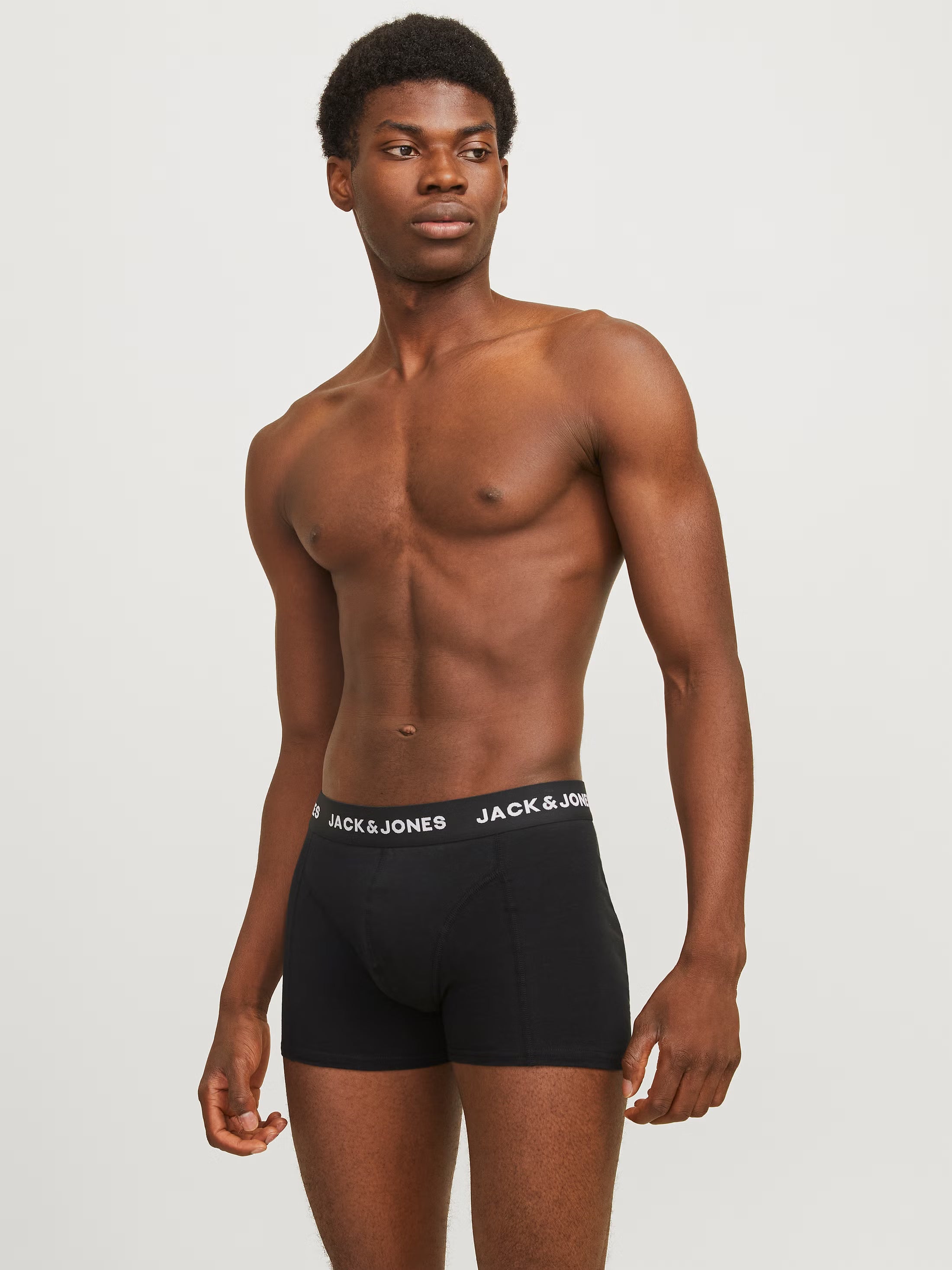 Jack & Jones Anthony 3-Pack Close Fitting Trunks - Black