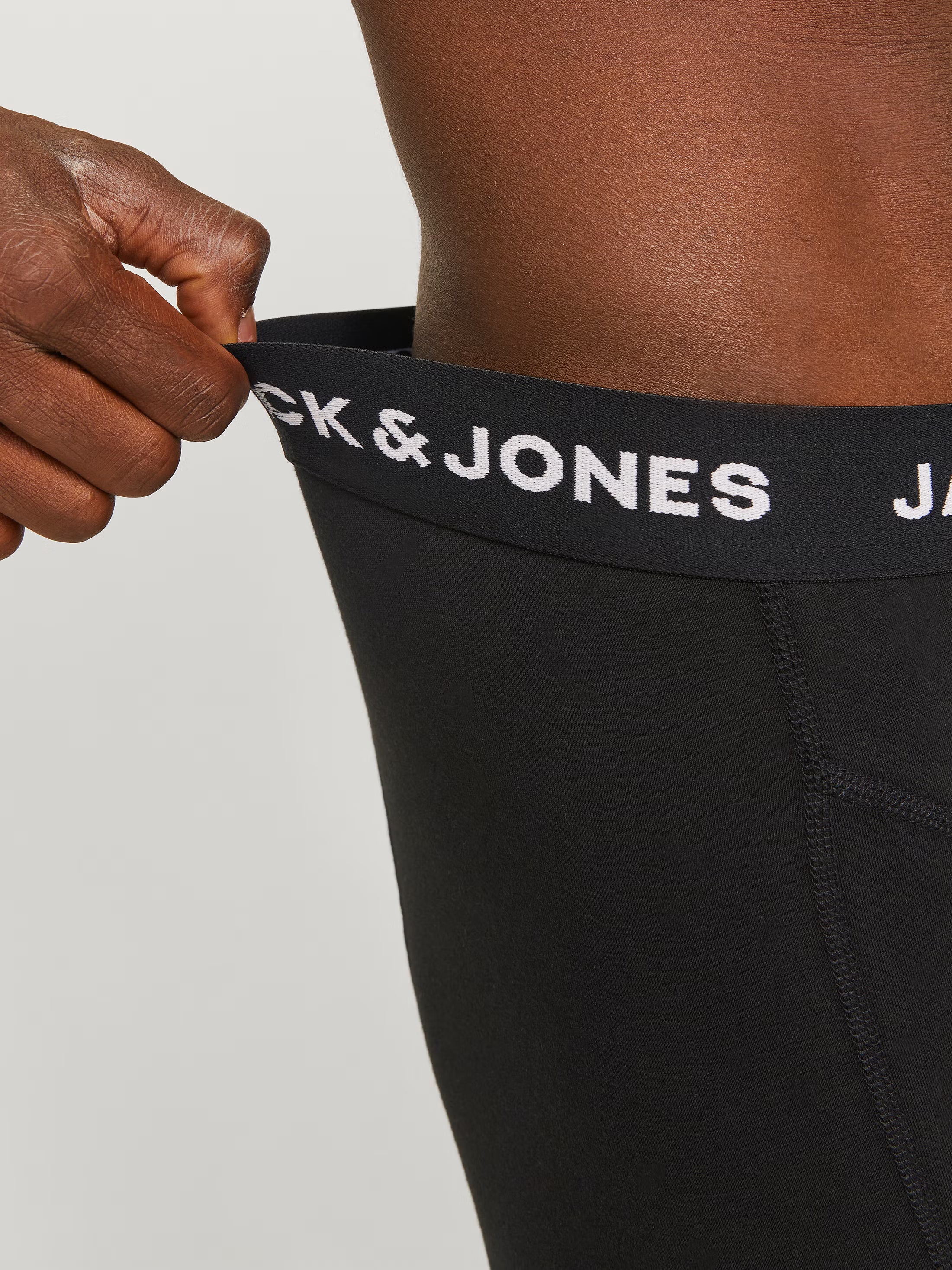Jack & Jones Anthony 3-Pack Close Fitting Trunks - Black