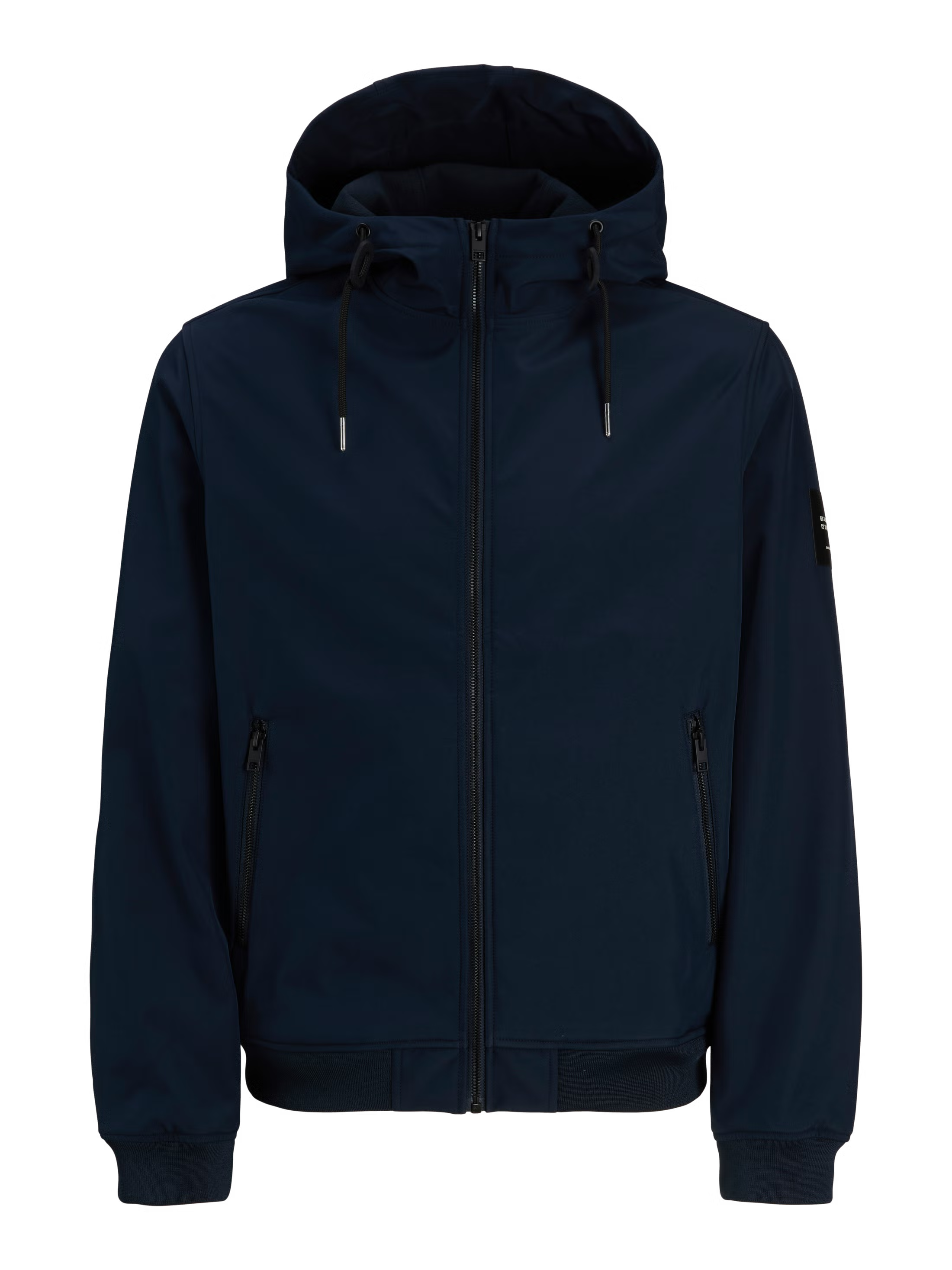 Jack&Jones Basic Softshell Hooded Jacket in Blue / Sky Captain