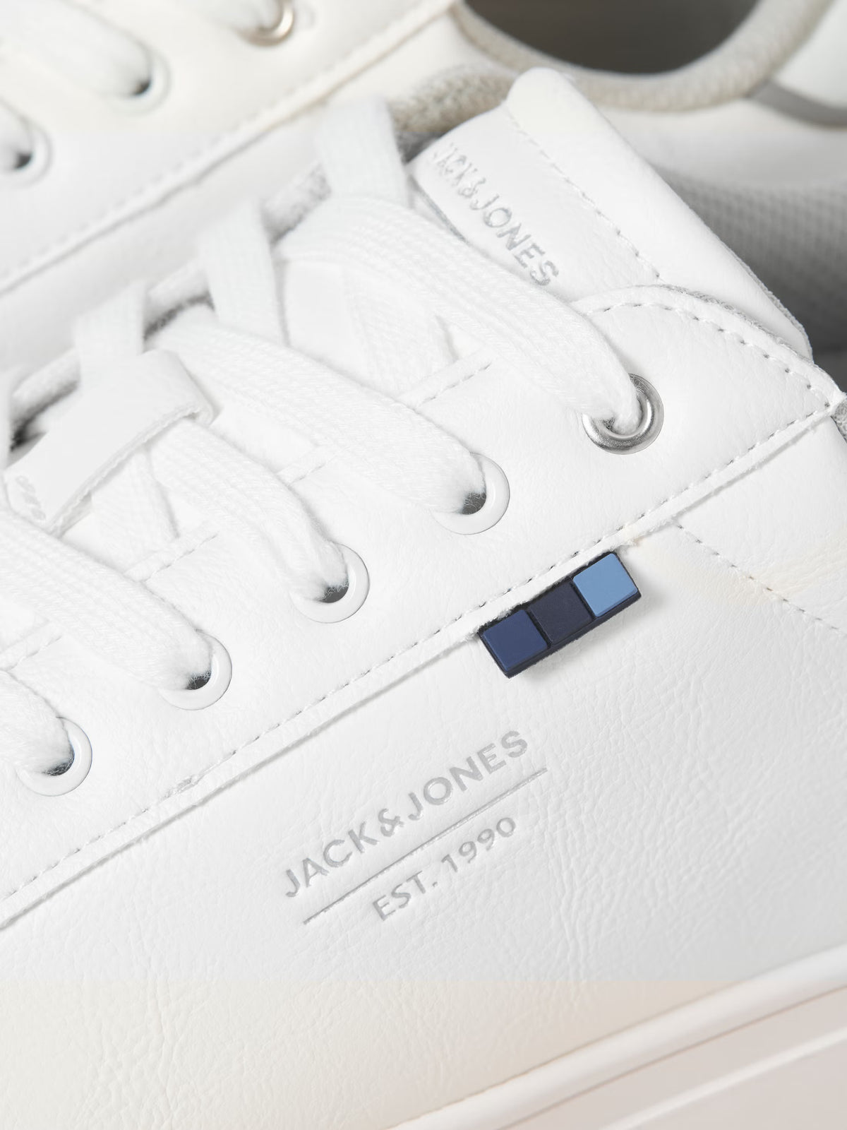 Jack&Jones Bale Lace Up Sneaker Trainers in WHITE