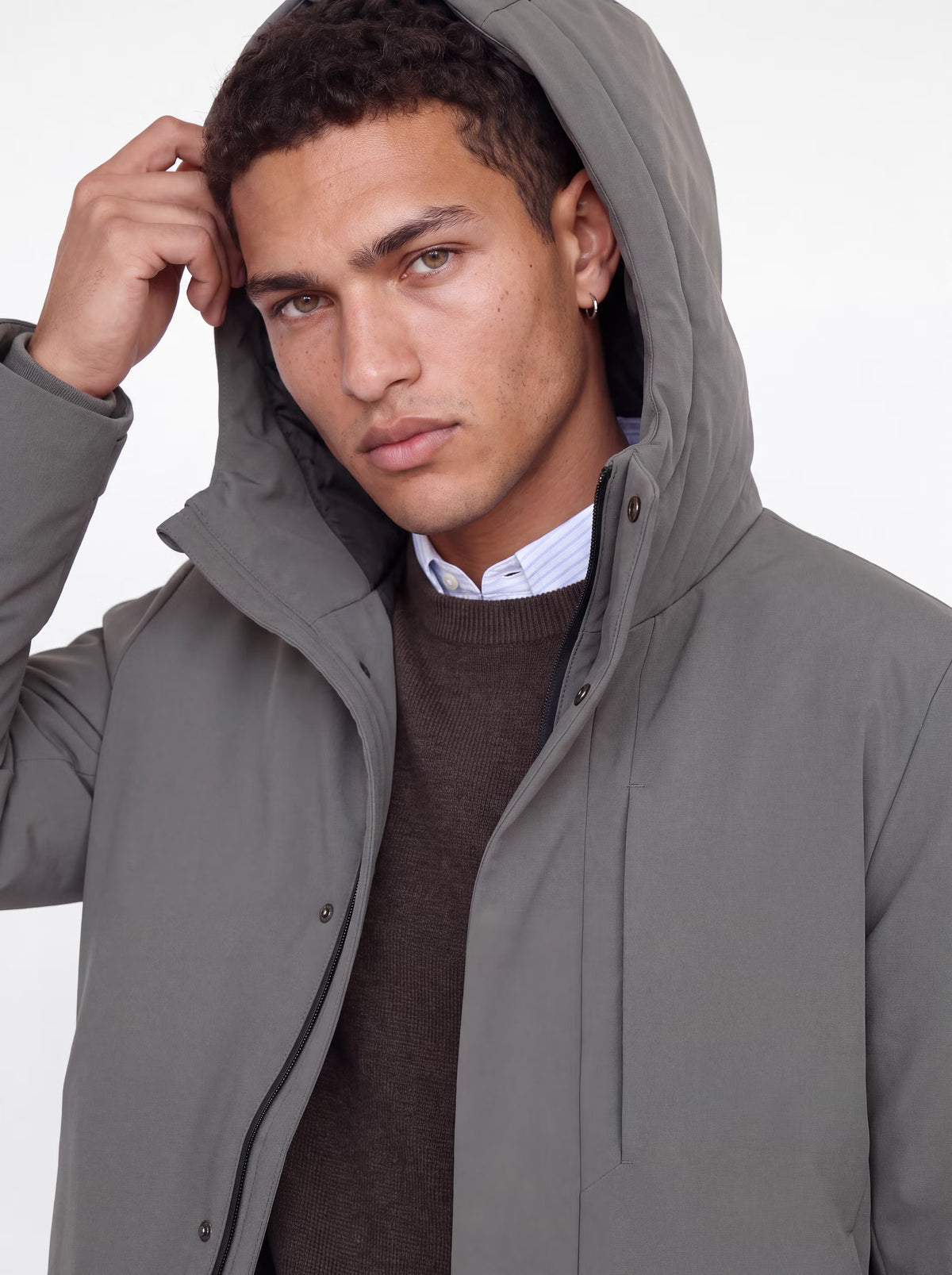 Jack & Jones Ekeen Hooded Jacket Castlerock Grey