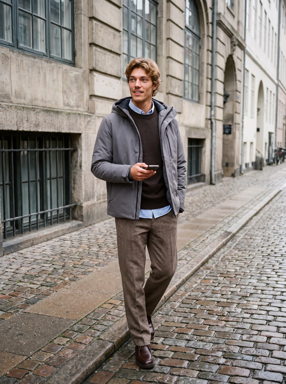Jack & Jones Ekeen Hooded Jacket Castlerock Grey