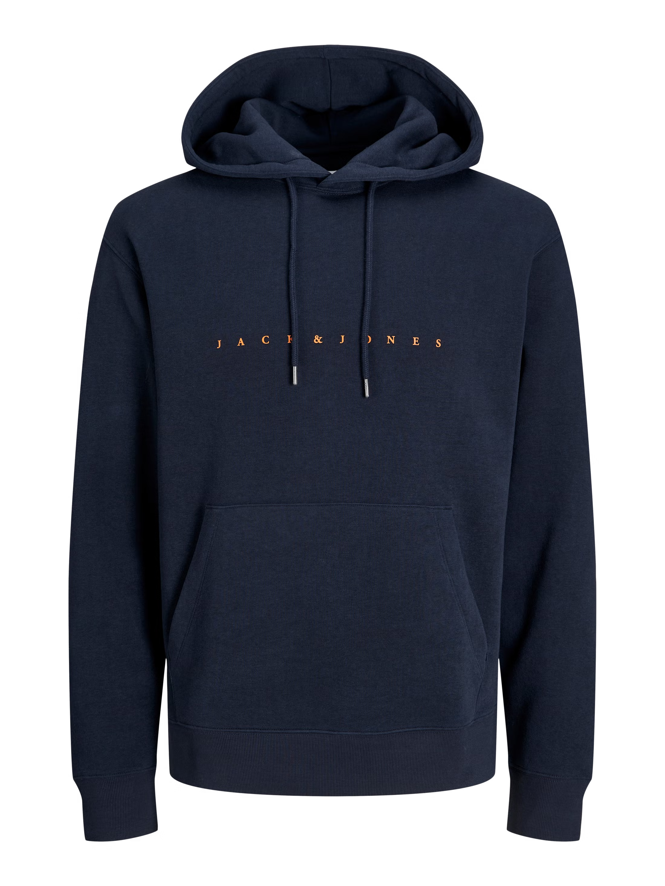 Jack&Jones Star Logo Hoodie in Blue / Dark navy