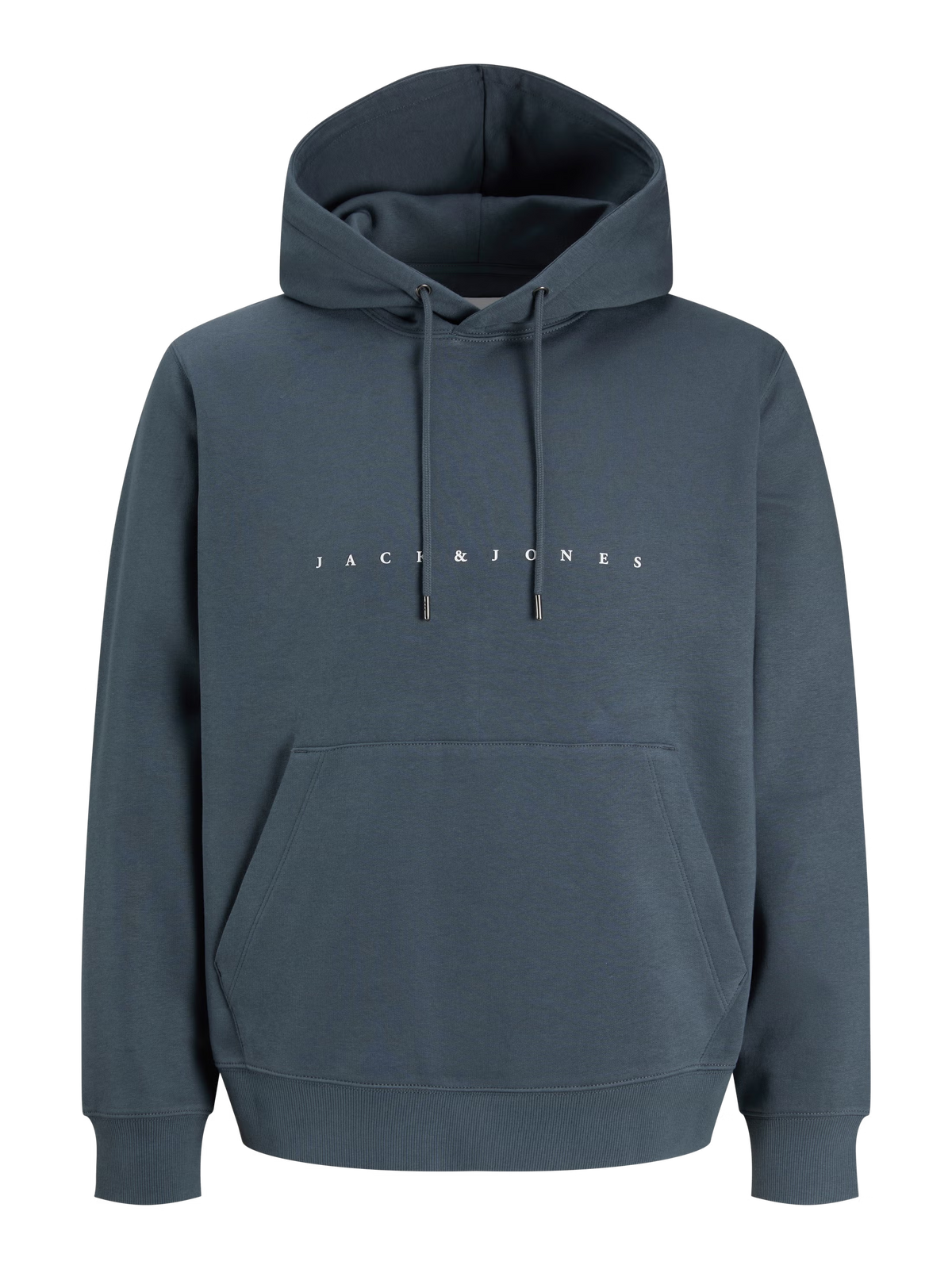 Jack&Jones Star Logo Hoodie in Grey / Turbulence