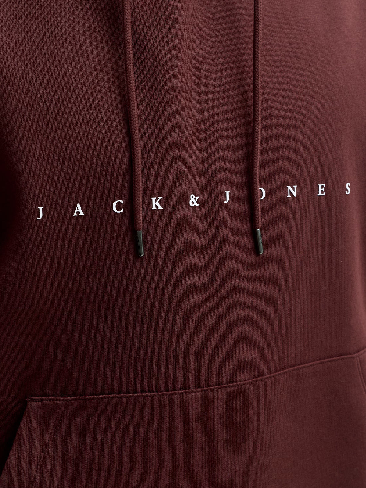 Jack&Jones Star Logo Hoodie in Purple / Bitter Chocolate