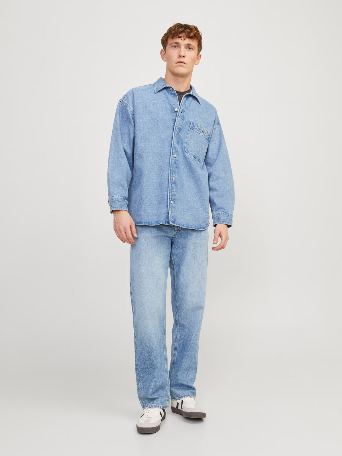 Jack&Jones JJIEDDIE JJORIGINAL SBD 326 Loose fit jeans - BLUE DENIM