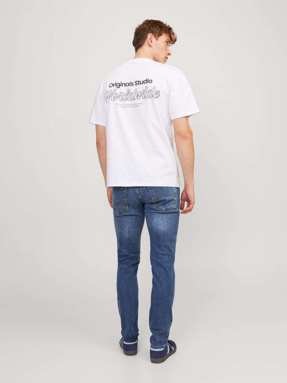 Jack&Jones JJIGLENN JJORIGINAL CB 814 Slim fit jeans - BLUE DENIM