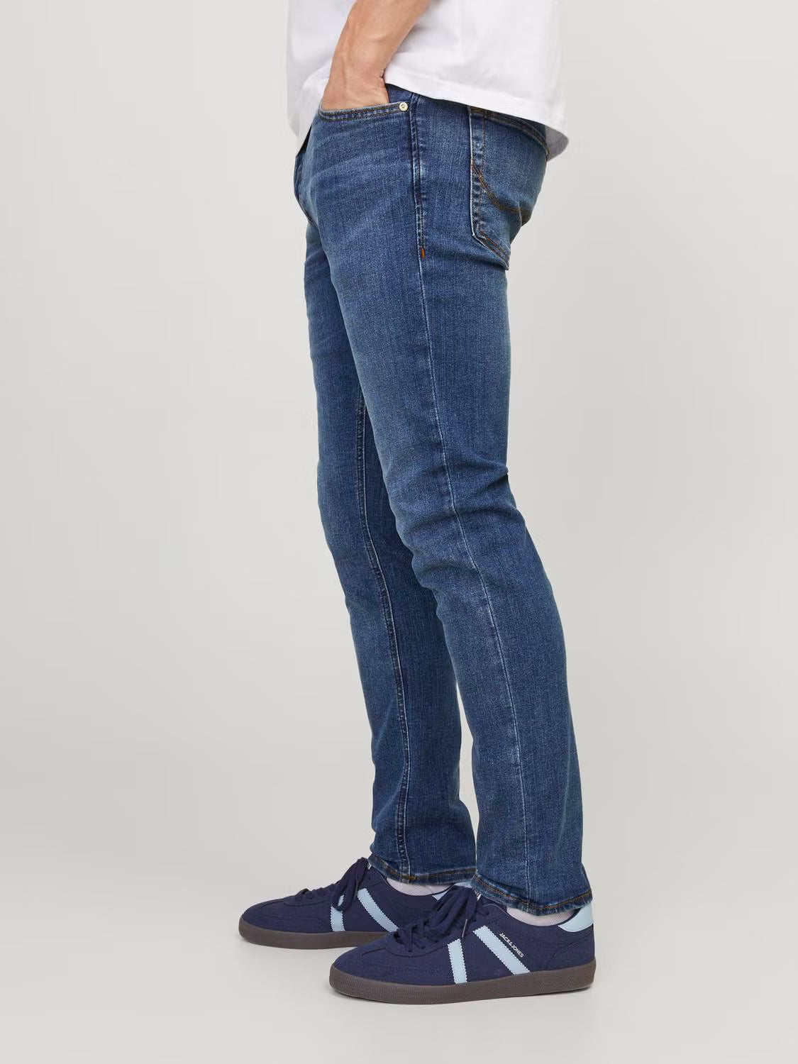 Jack&Jones JJIGLENN JJORIGINAL CB 814 Slim fit jeans - BLUE DENIM
