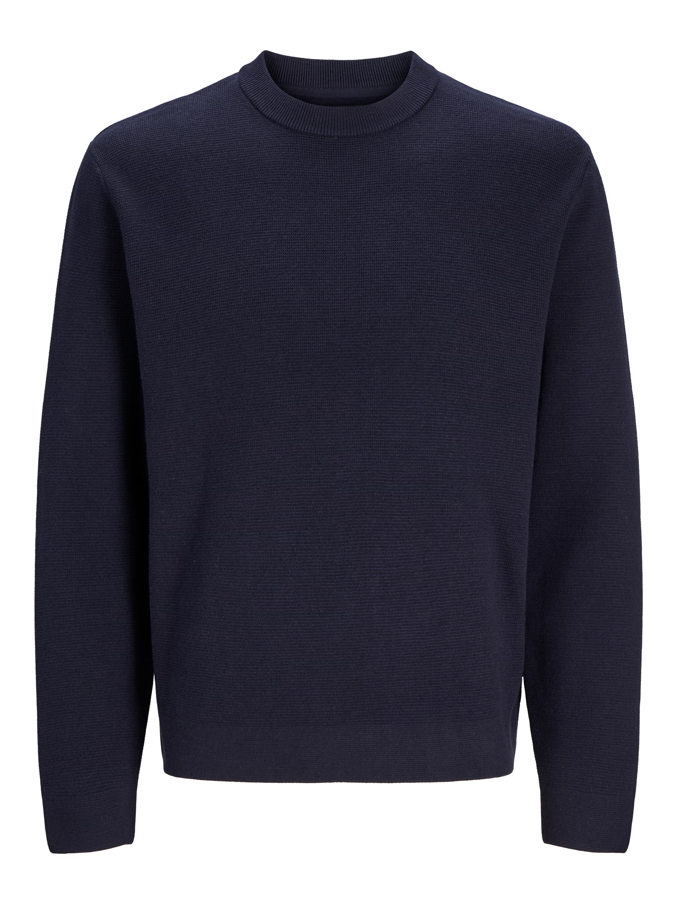 Jack&Jones Milano Plain Knitted pullover Crew Neck NIGHT SKY