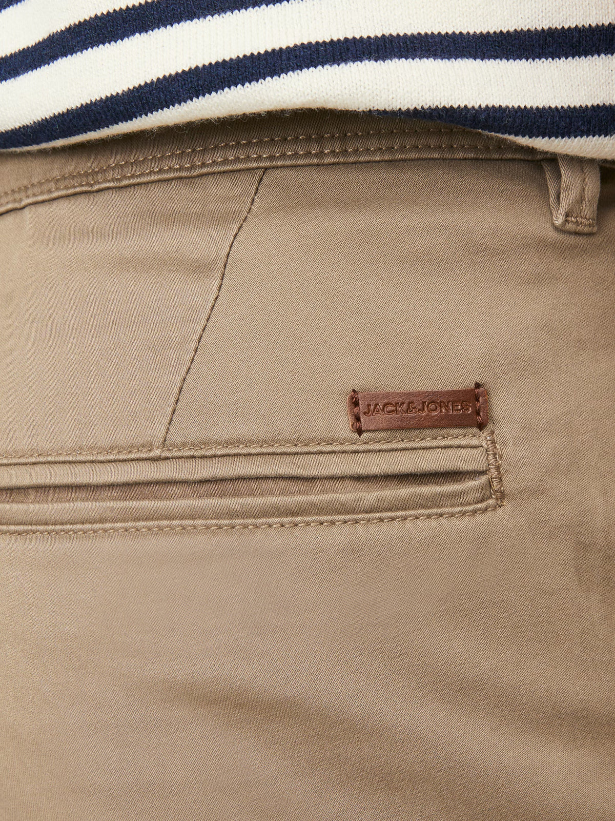 Jack & Jones Marco Slim Fit Low Rise Chino pants in BEIGE