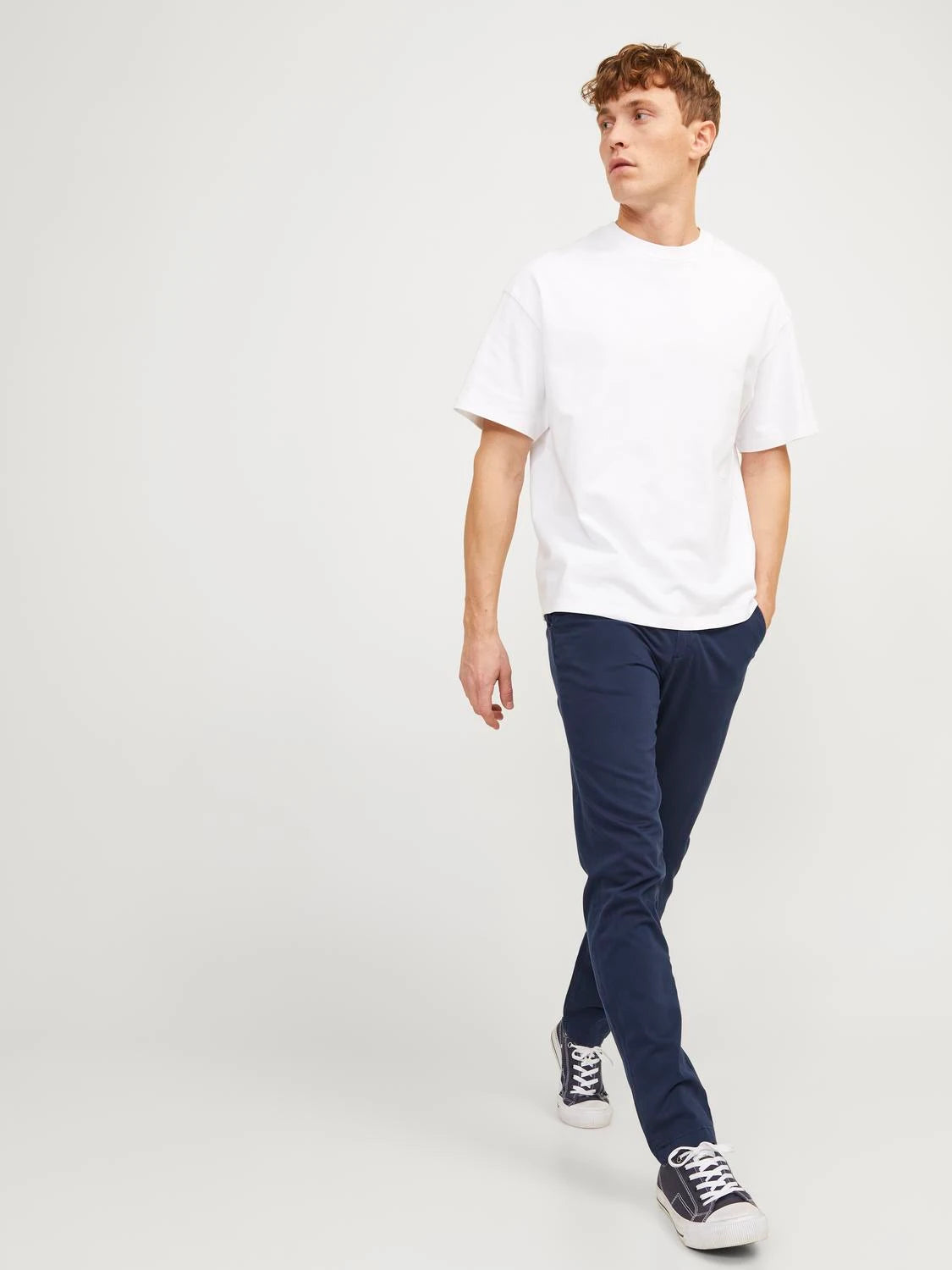 Jack & Jones Marco Slim Fit Low Rise Chino pants in NAVY