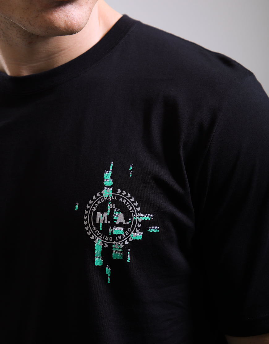 Marshall Artist GLITCH THEORY T-SHIRT // BLACK