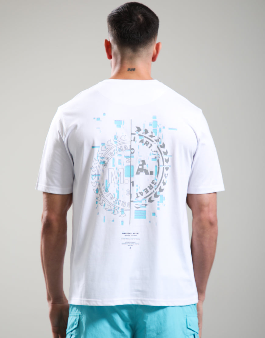 Marshall Artist GLITCH THEORY T-SHIRT // WHITE
