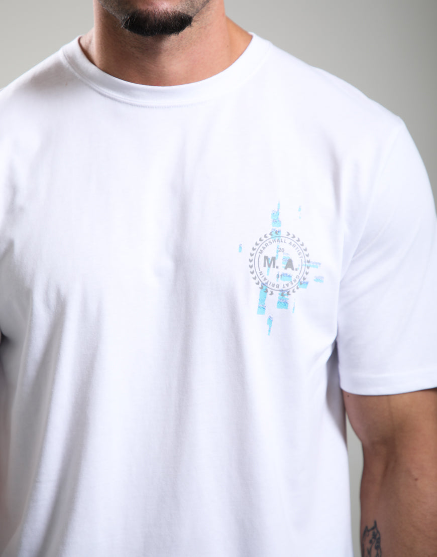 Marshall Artist GLITCH THEORY T-SHIRT // WHITE