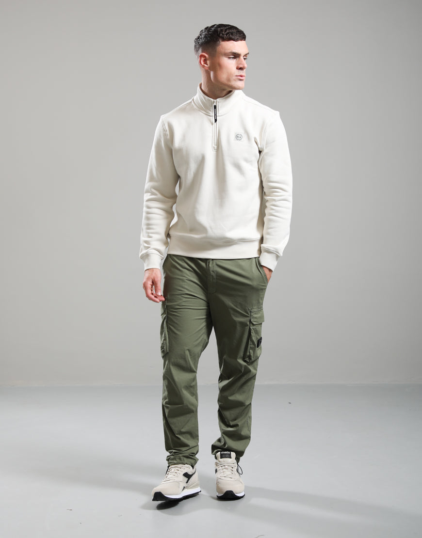 Marshall Artist Marchio 1/4 Zip Sweat Silver Birch