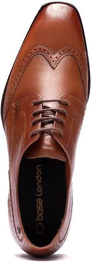 Base London Sloane Brogue Shoes Tan