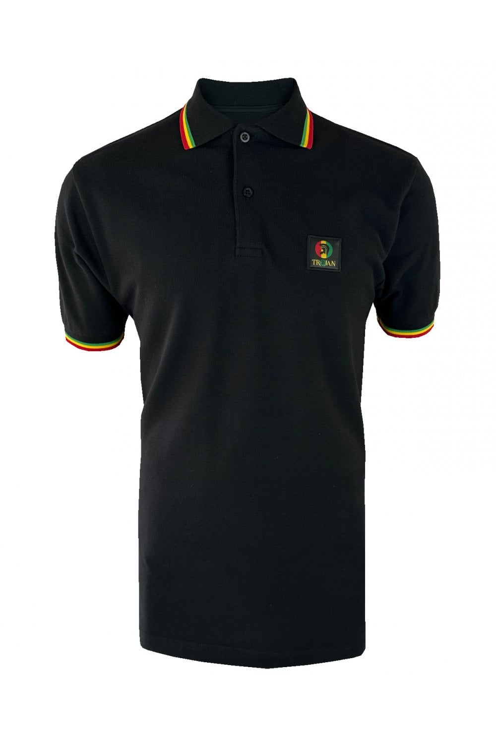 Trojan Flag Badge Pique Polo TR/9077 RASTA