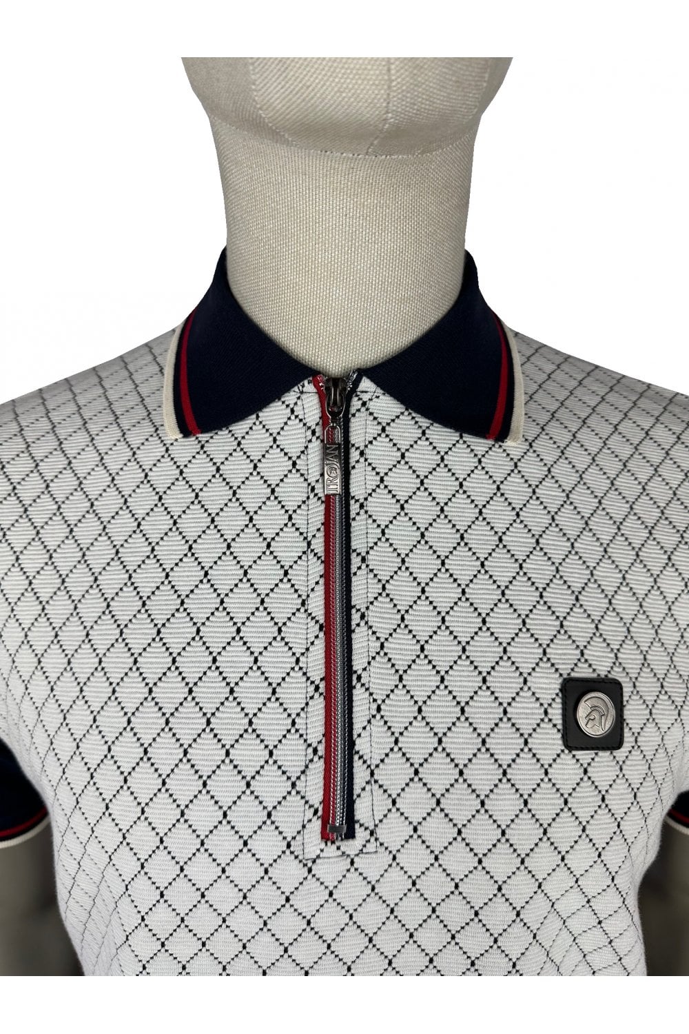 Trojan Ottoman Jacquard Panel Polo TR/9069