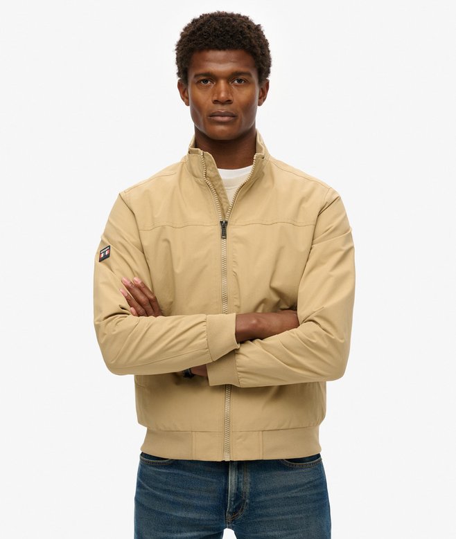 Superdry Nylon Harrington Jacket - CANYON BEIGE