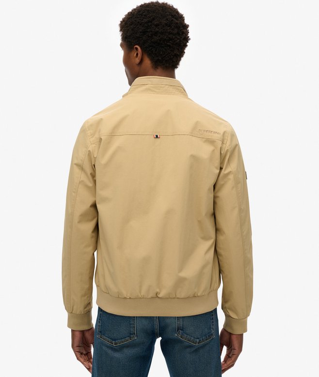 Superdry Nylon Harrington Jacket - CANYON BEIGE
