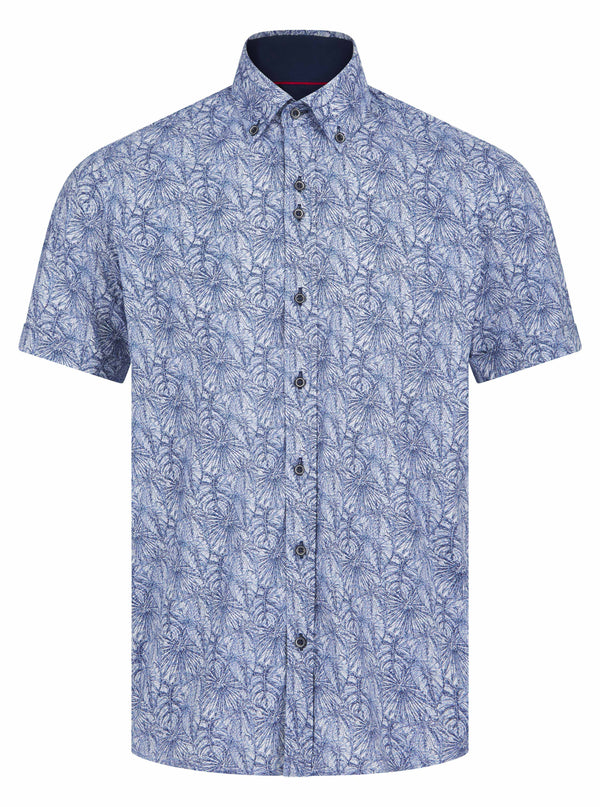 Spectre Luxury Tailored Fit Short Sleeve Shirt Marco SKY