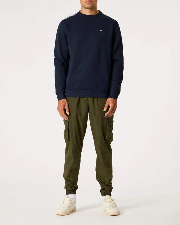 Weekend Offender House Check Detail Badge Sweat Cusco - NAVY