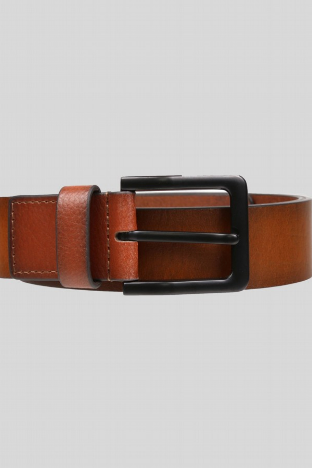 Luke 1977 Rutland leather belt Brown leather Mens belt Leather tab with crest on end