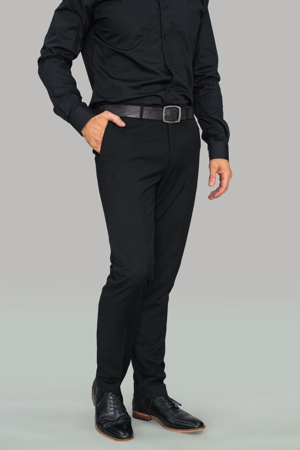 HOUSE OF CAVANI Marco Suit Slim Fit Trousers - Black