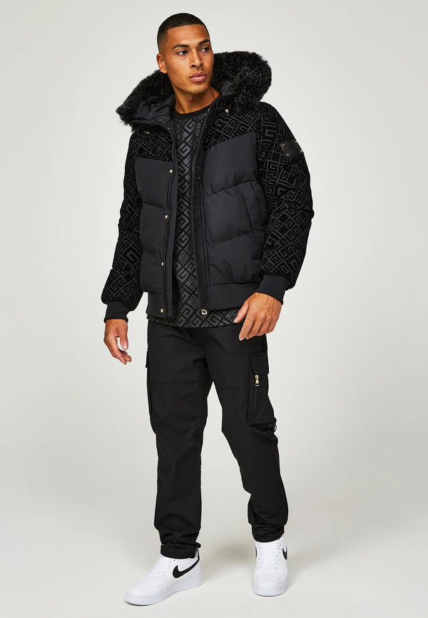 Glorious Gangsta LAVIN SHORT PUFFER JACKET Winter - Black