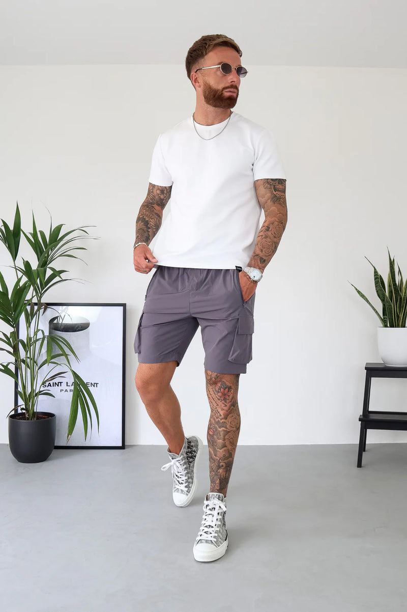 Capo Lightweight Cargo Shorts DARK GREY