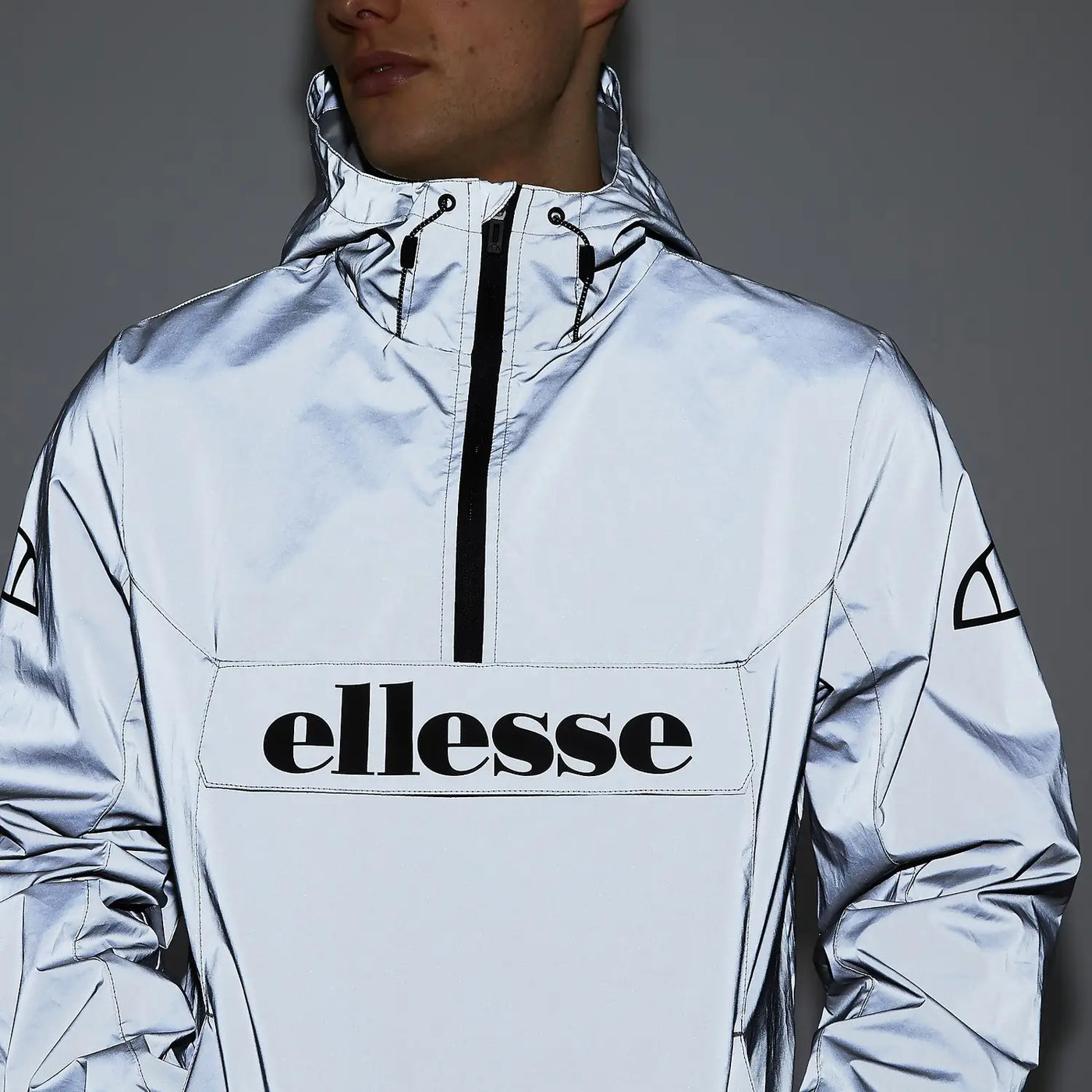 Ellesse Men s Acera Over Head Reflective Jacket DesignerMenswear