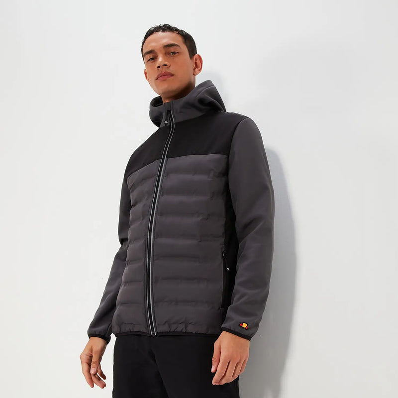 Ellesse Men's Aurunci Hooded Jacket in Dark Grey