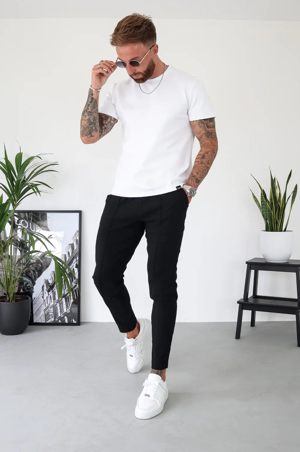 Capo SMART ACTIVE STRETCH Trouser PANT - BLACK