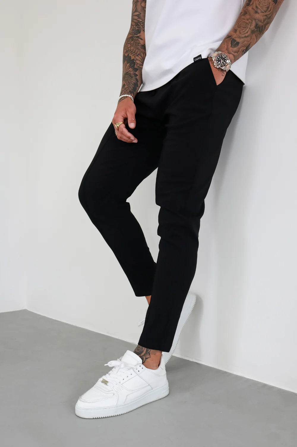Capo SMART ACTIVE STRETCH Trouser PANT - BLACK