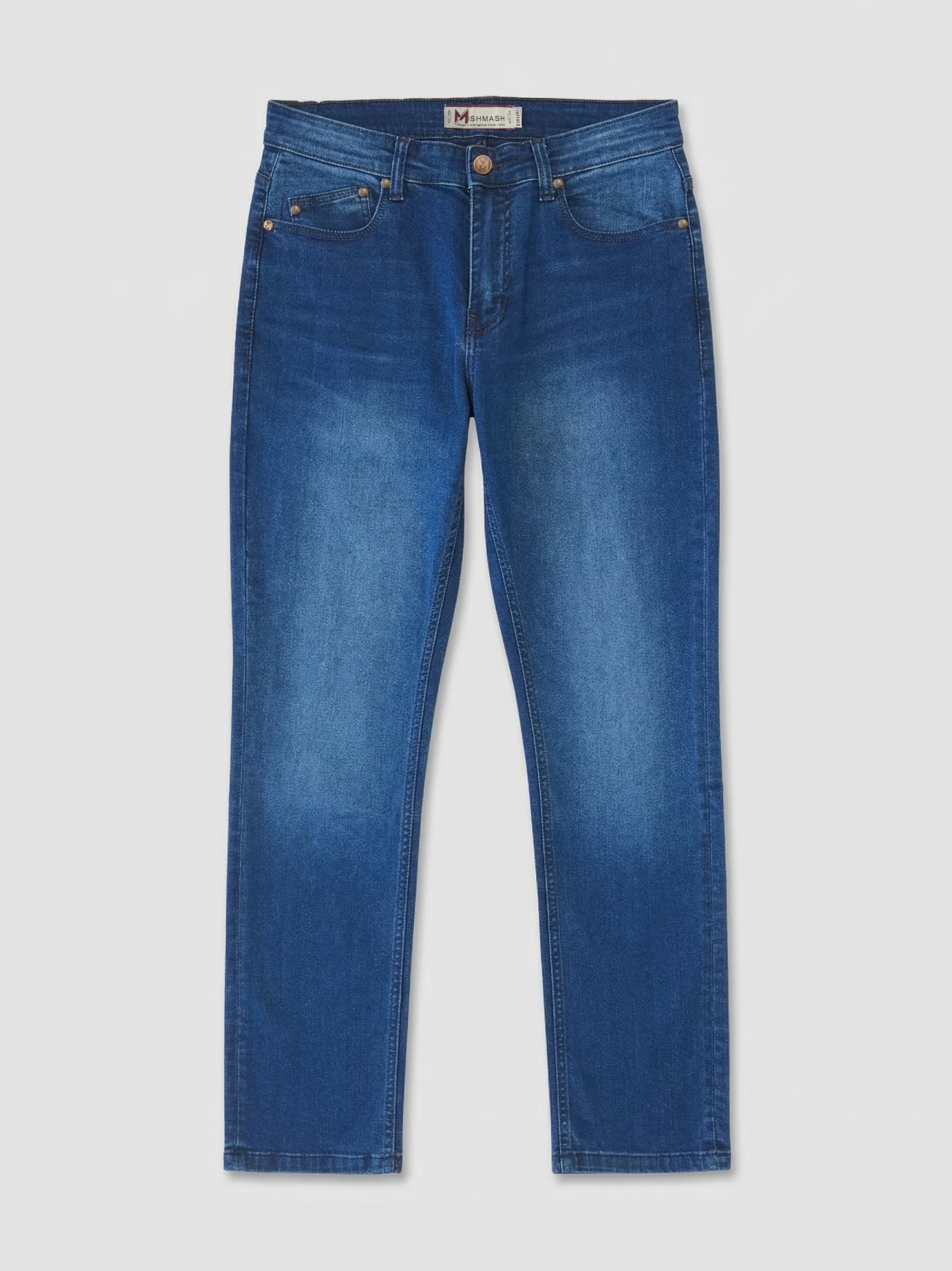 Mish Mash 1984 Tapered Fit Seltzer Blue Black Denim BLUE/BLACK