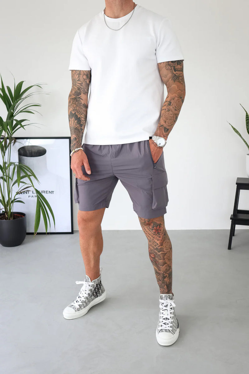 Capo Lightweight Cargo Shorts DARK GREY