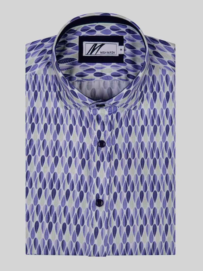 Mish Mash Selerno Navy & Pistachio Short Sleeved Shirt