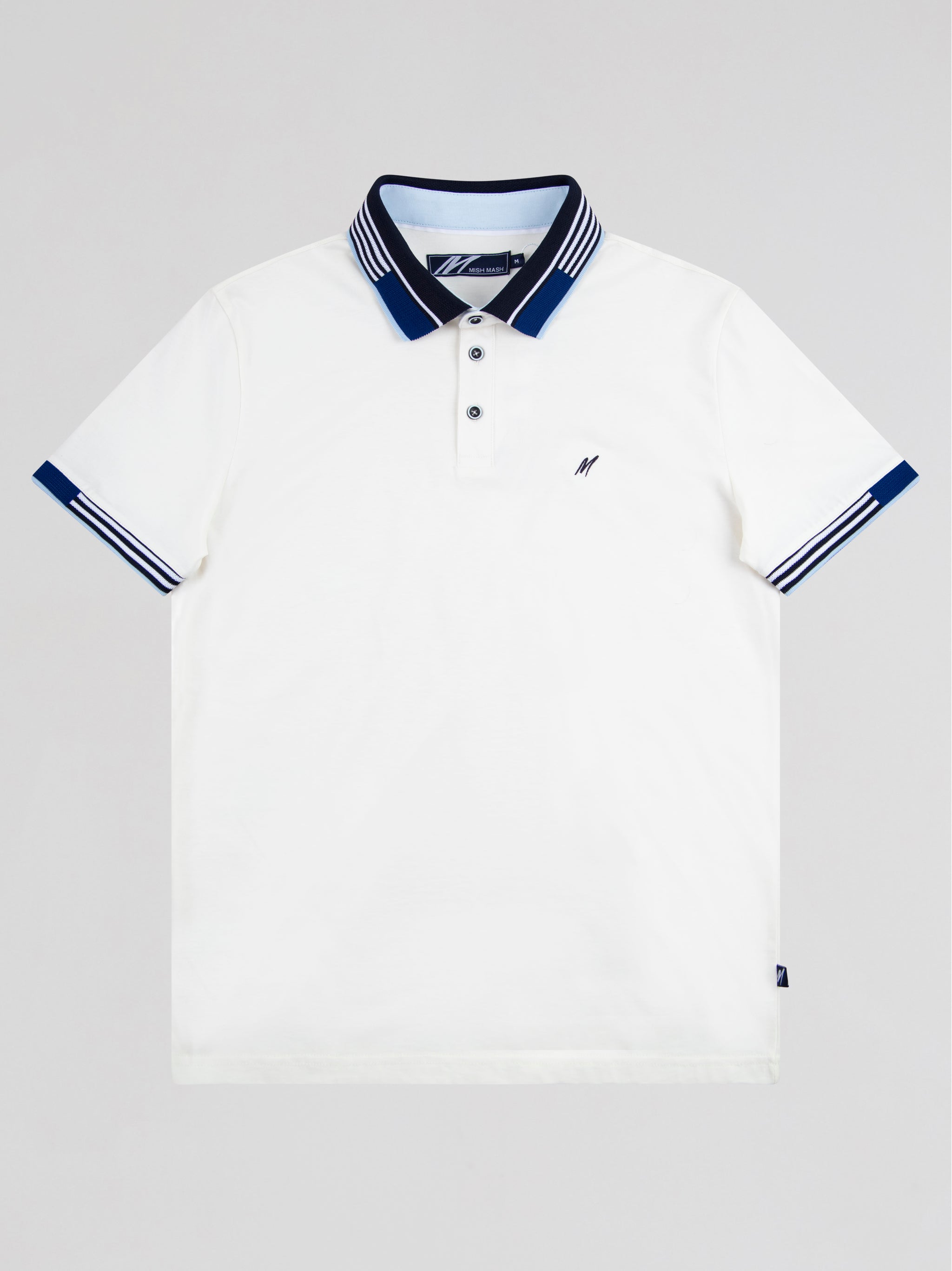 Mish Mash Regular Fit Cotton Jersey Polo Oslo - GARDENIA