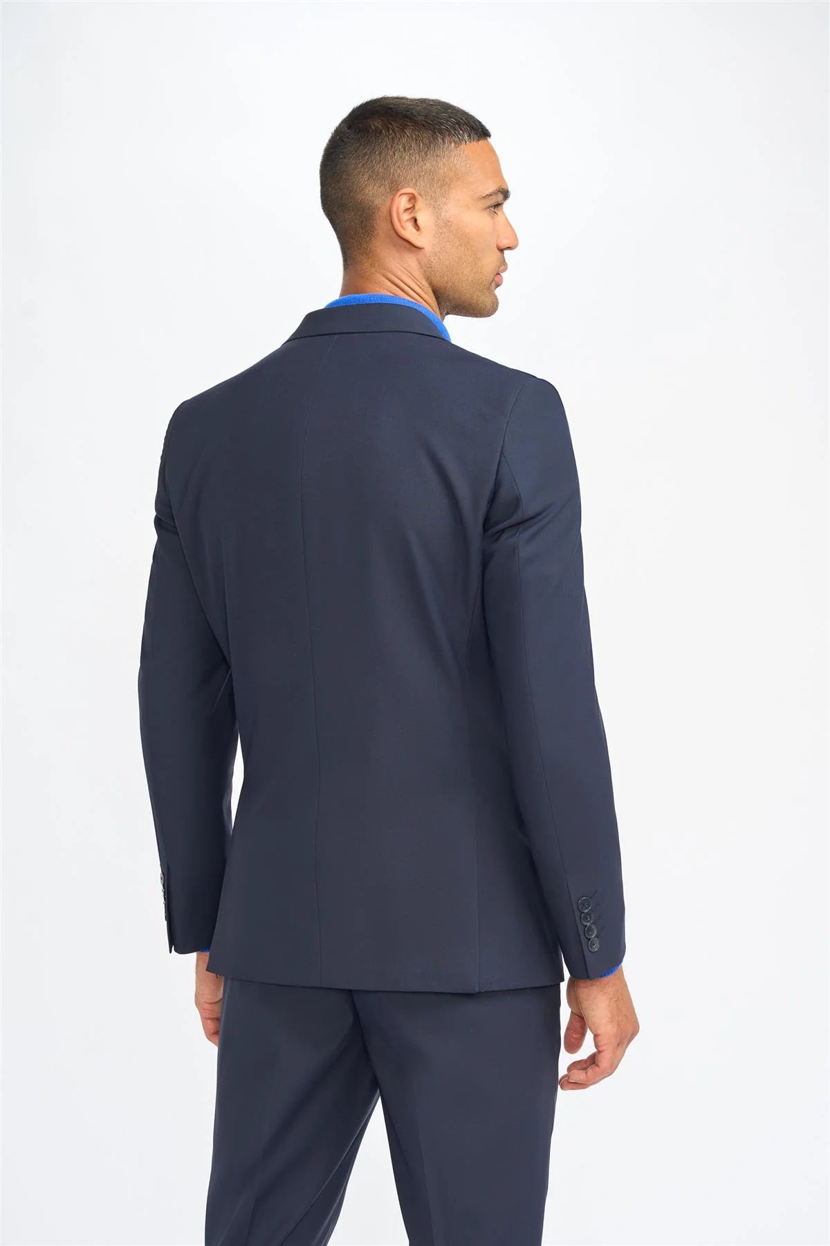 House of Cavani Malibu Regular Fit Blazer - Navy Blue