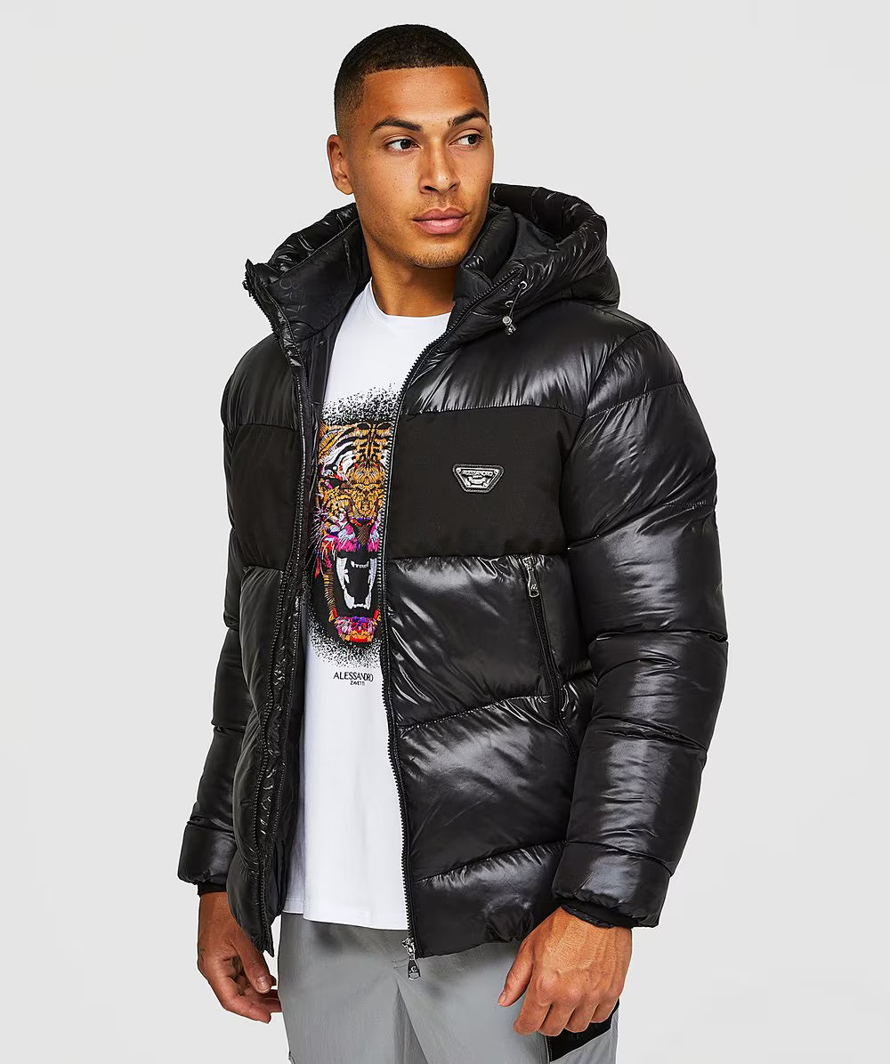 Alessandro Zavetti Catrio 2.0 Puffer Jacket JET BLACK