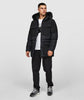 Alessandro Zavetti Marchetti Puffer Parka Jacket JET BLACK