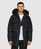 Alessandro Zavetti Marchetti Puffer Parka Jacket JET BLACK