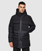 Alessandro Zavetti Marchetti Puffer Parka Jacket JET BLACK