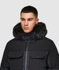 Alessandro Zavetti Marchetti Puffer Parka Jacket JET BLACK