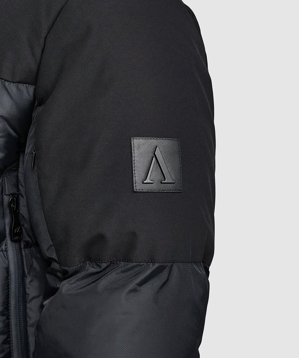 Alessandro Zavetti Marchetti Puffer Parka Jacket JET BLACK